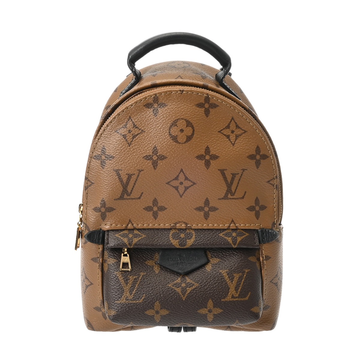 【～7/26 最大5万円クーポン】ルイ ヴィトン LOUIS VUITTON モノグラムリバース パームスプリングバックパック MINI 旧型 ブラウン M44872 モノグラムキャンバス レディース リュック・デイパック ヴィトンバッグ バック ブランド 【ローン48回払い無金利】【中古】｜ウォッチニアン ブランド品専門店