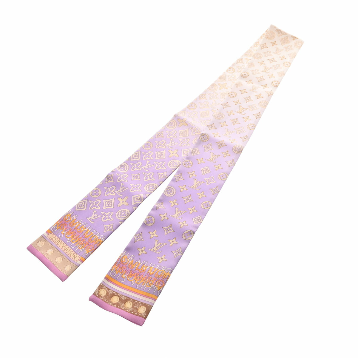 LOUIS VUITTON ルイ・ヴィトン  シルク マルチカラースカーフ LOUIS VUITTON - 【中古】 ルイ・ヴィトン スカーフ バンドー