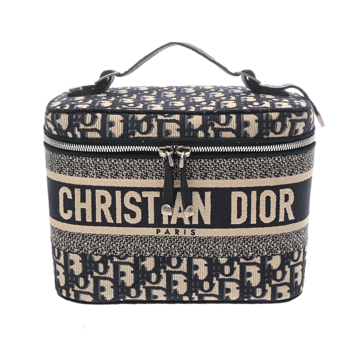 【～7/26 最大5万円クーポン】ディオール Dior TRAVEL ヴァニティ スモール グレー S5417VRIW オブリーク・ジャガードキャンバス レディース バニティバッグ ディオール バニティバッグ バック ブランド 【ローン48回払い無金利】【中古】｜ウォッチニアン ブランド品専門店