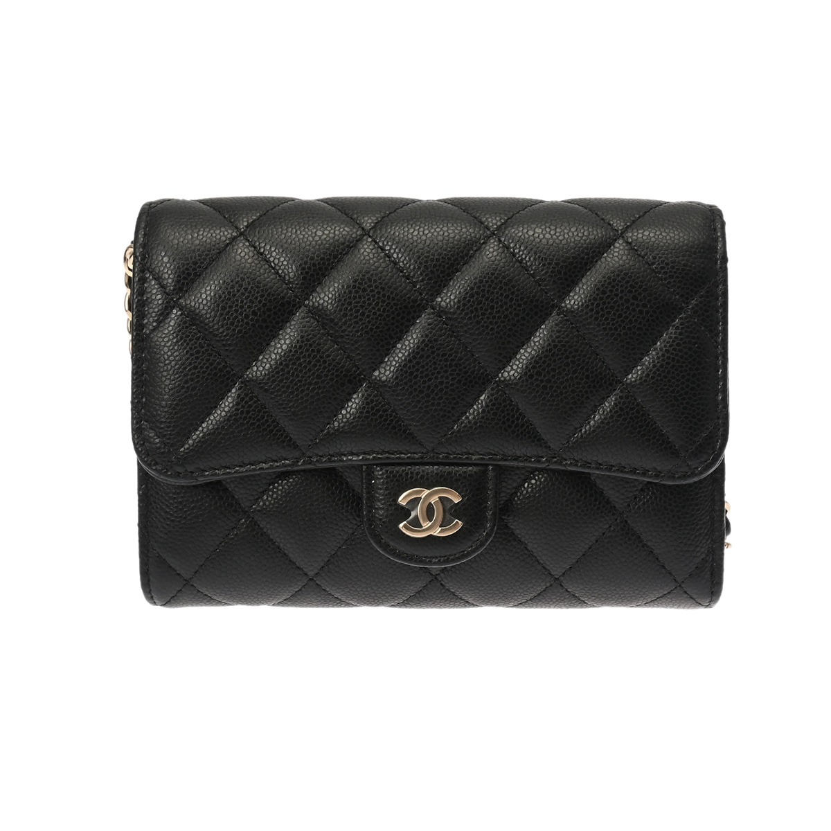 【~7/26 最大5万円クーポン】シャネル CHANEL マトラッセ チェーンウォレット ブラック グレインドカーフスキン レディース ショルダーバッグ chanel シャネル バッグ バック ブランド 【ローン48回払い無金利】【中古】|ウォッチニアン ブランド品専門店