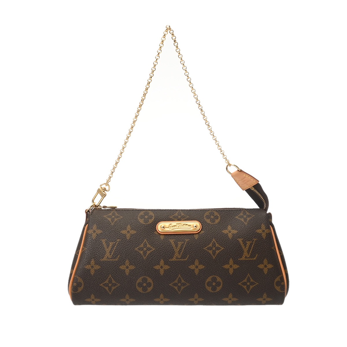 ルイ ヴィトン LOUIS VUITTON モノグラム エヴァ  赤銅色 M95567 モノグラム帆布 レディース ショルダーバッグ ヴィトンバッグ うしろ側 ブランド名 【貸し付け金48回払い無利率】【中古】