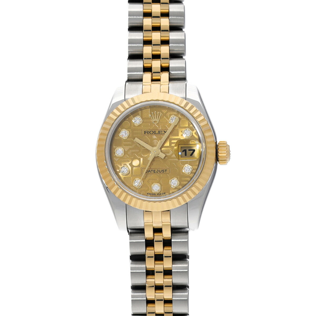 ROLEX デイトジャスト ゴールド ダイヤモンドインデックス 楽天市場】ロレックス 時計 メンズ デイトジャスト 10ポイント