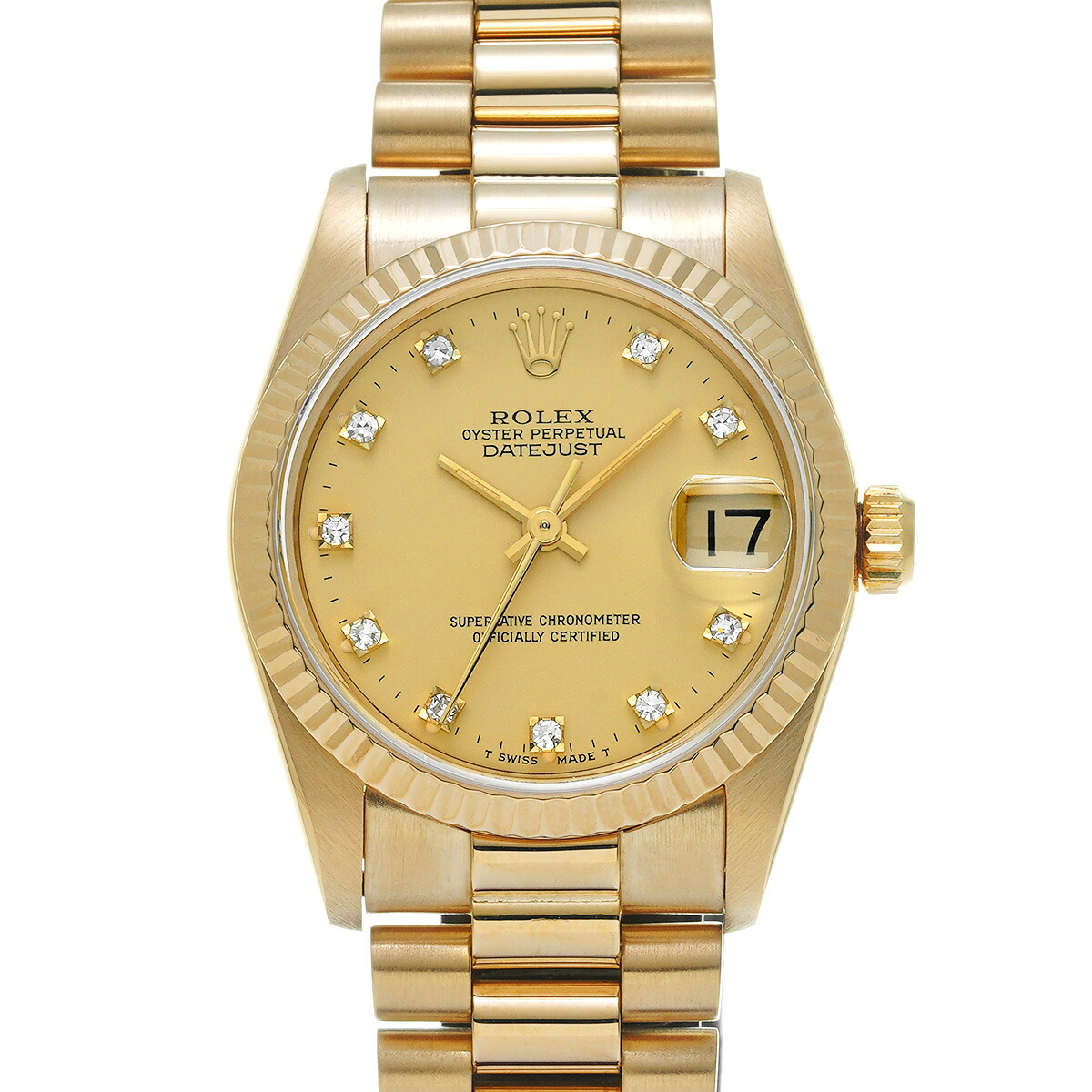 楽天市場】ROLEX ロレックス デイトジャスト トリドール シャンパン