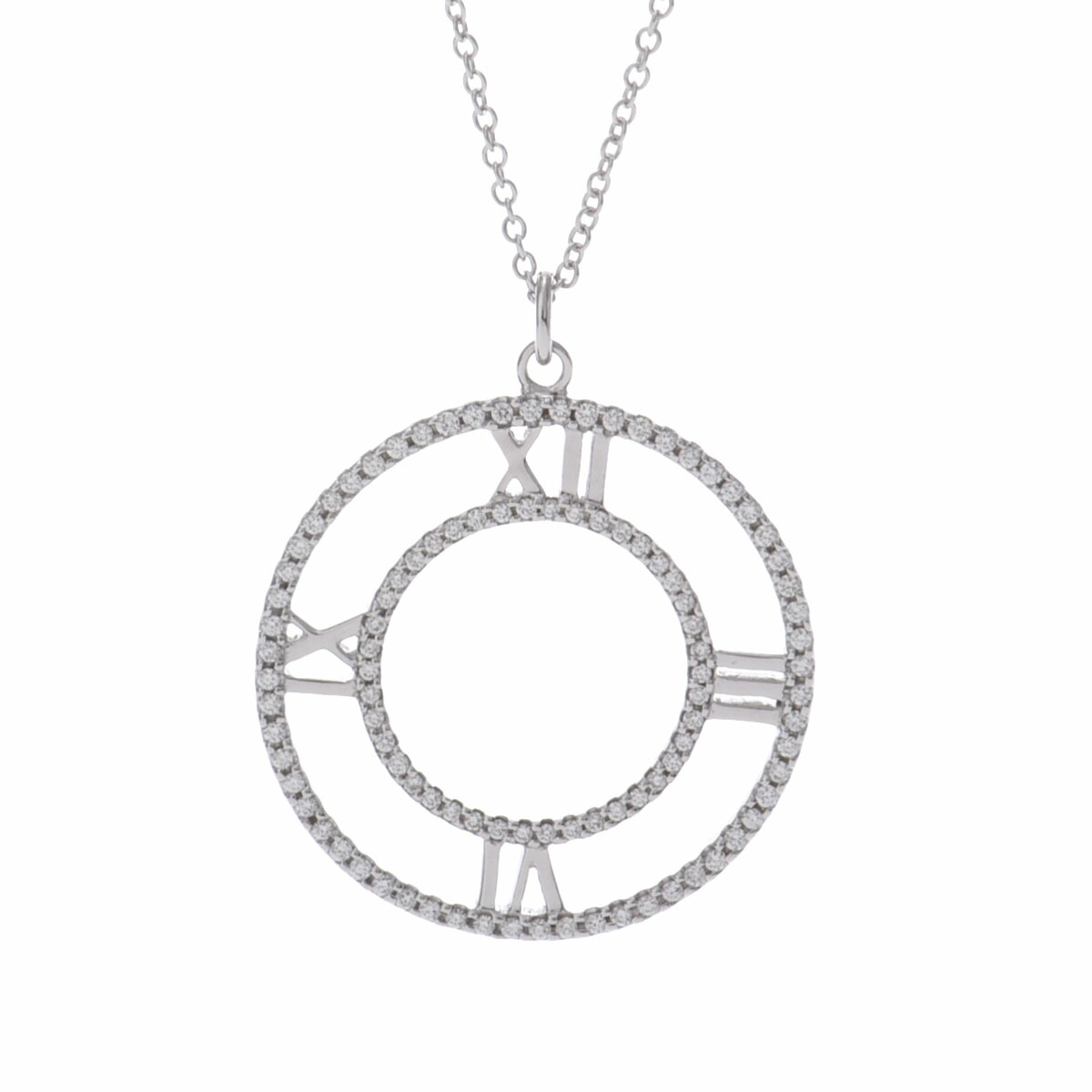 楽天市場】ティファニー アトラス オープン メダリオン ネックレス