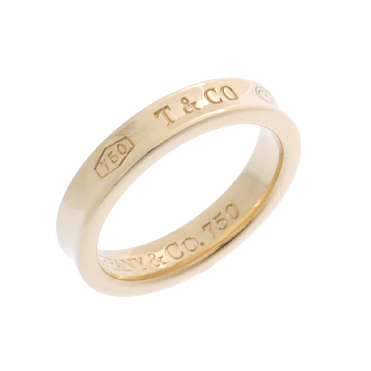 美品Tiffany & Co 10号 1837 ナローリング　K18 楽天市場】ティファニー TIFFANY & Co. 1837 ナロー リング 指輪
