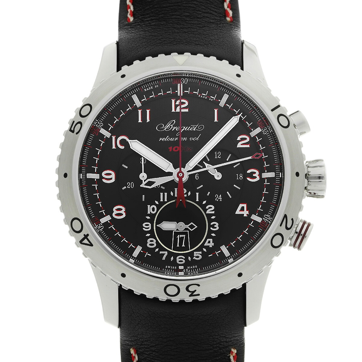 ブレゲ Breguet タイプXXII 3880ST/H2/3XV ブラック メンズ 腕時計 ブレゲ 時計 高級腕時計 ブランド 【ローン48回払い無金利】【中古】