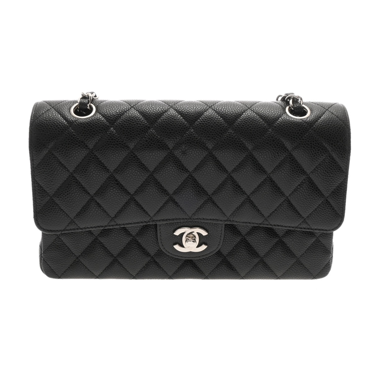 楽天市場】【CHANEL】シャネル マトラッセ25 キャビアスキン W