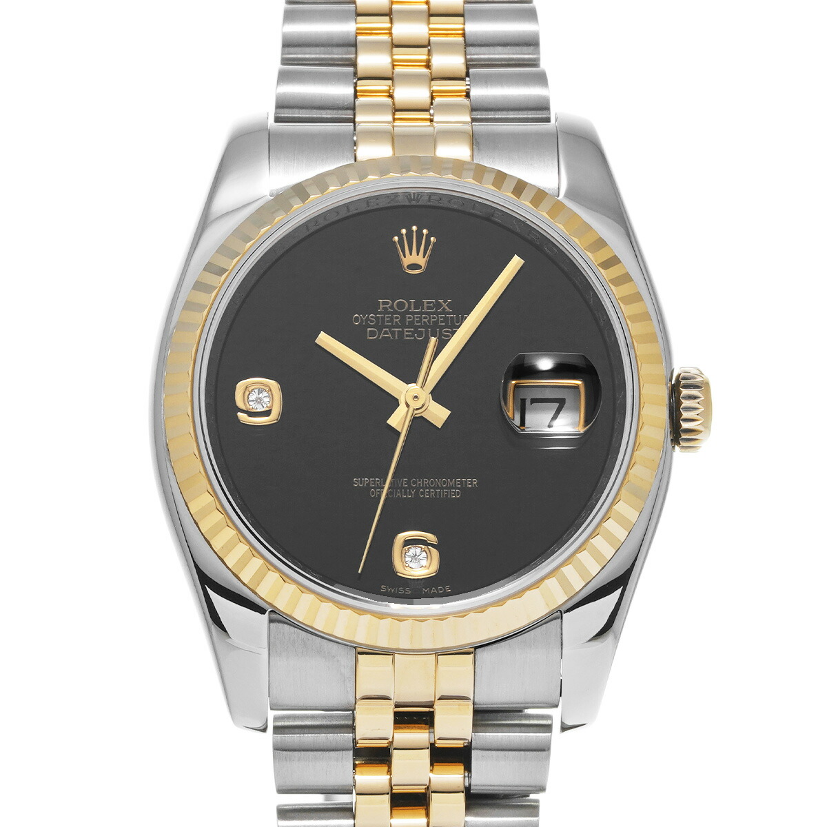 【楽天市場】ロレックス ROLEX デイトジャスト 116233 2BR Z番(2006年頃製造) ブラックオニキス/ダイヤモンド メンズ 腕 ...