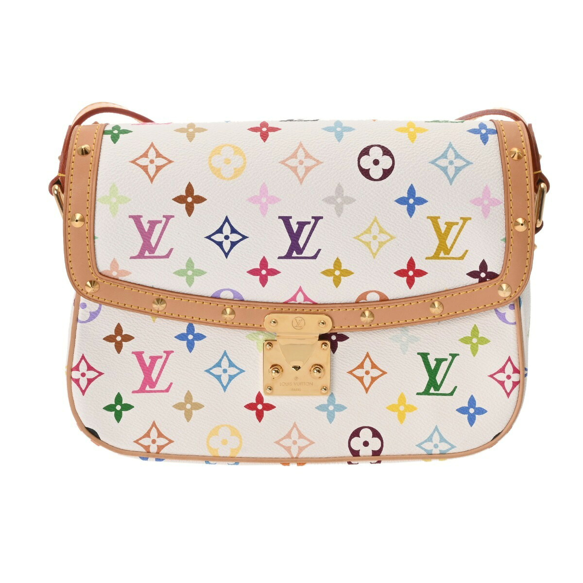 ルイ ヴィトン LOUIS VUITTON モノグラムマルチカラー ソローニュ ブロン M92661 モノグラムキャンバス レディース ショルダーバッグ ヴィトンバッグ バック ブランド 【ローン48回払い無金利】【中古】