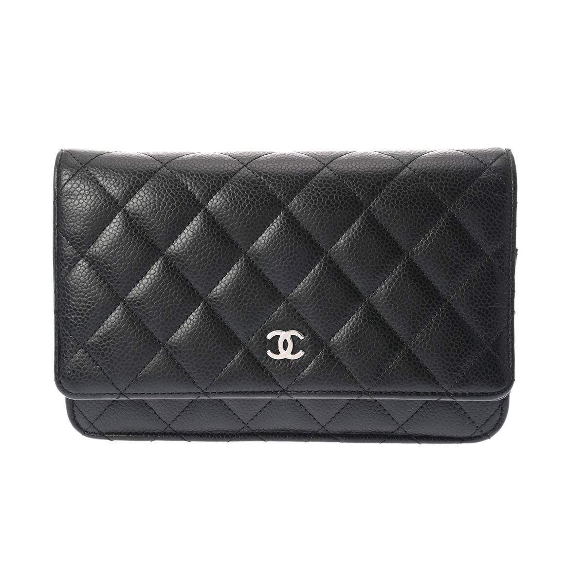 CHANEL ダブルCロゴ チャーム シャネル「ダブルC」輝くチェーン付きクラッチ、柔らかなキルティング