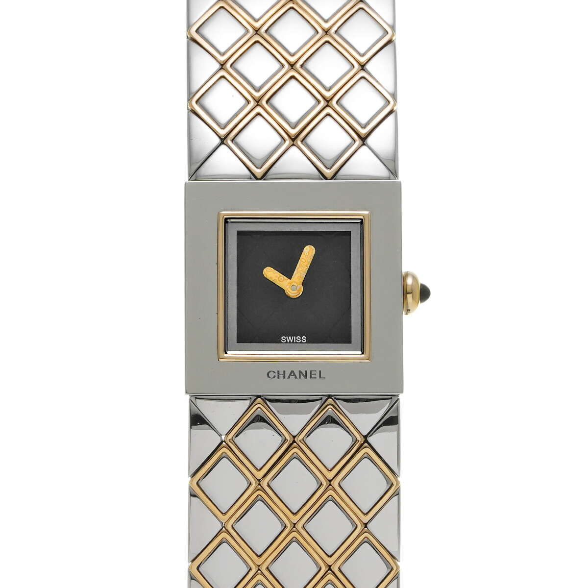 CHANEL ブラックレザー 腕時計　マトラッセ Yahoo!オークション -「(chanel シャネル)」(マトラッセ