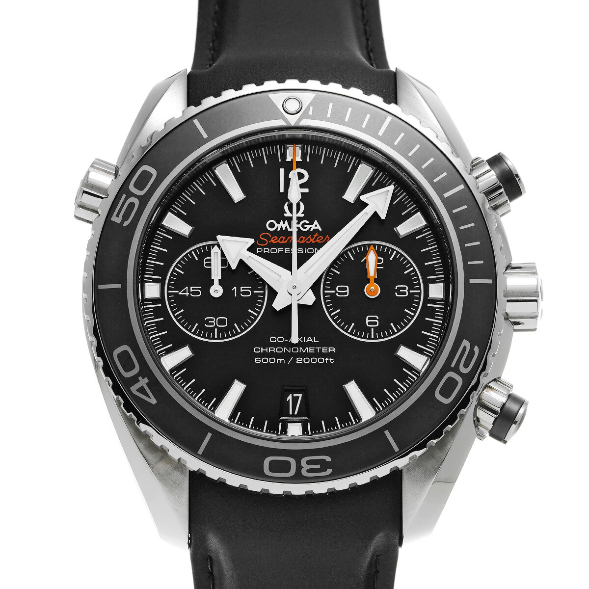 オメガ OMEGA シーマスター プラネットオーシャン 600 コーアクシャル クロノグラフ 232.32.46.51.01.003 ブラック メンズ 腕時計 オメガ 時計 高級腕時計 ブランド 【ローン48回払い無金利】【中古】