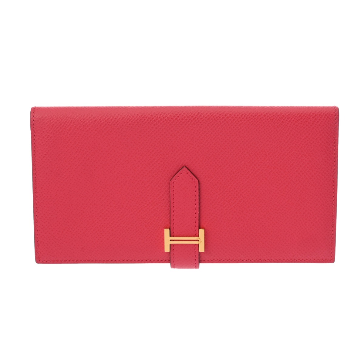 【～7/26 最大5万円クーポン】エルメス HERMES ベアン スフレ ローズエクストリーム ヴォーエプソン レディース 長財布 エルメス 財布 ブランド 【ローン48回払い無金利】【中古】｜ウォッチニアン ブランド品専門店