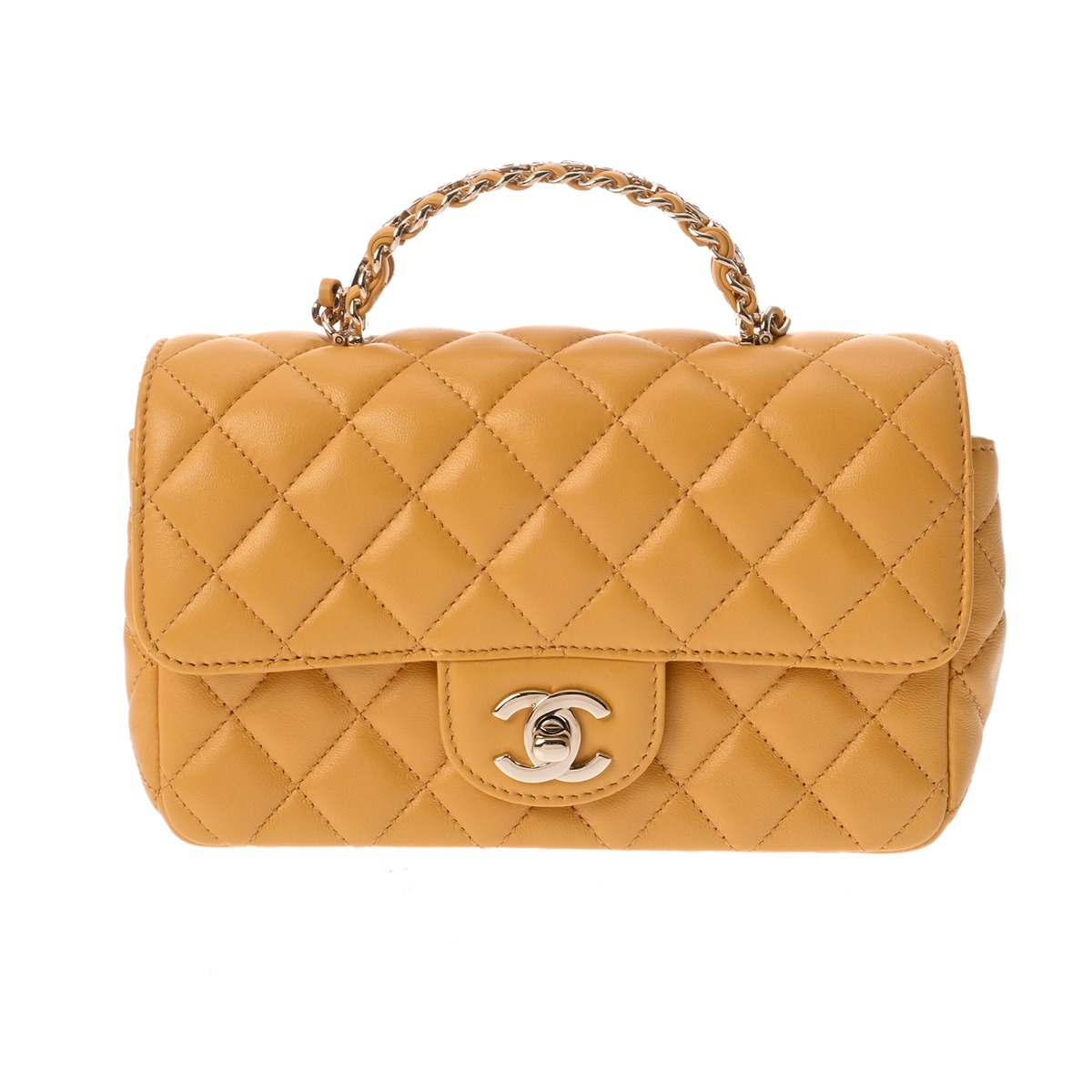 【極美品】CHANELミニマトラッセ クラシック ラムスキン ゴールド金具 極美品】CHANELミニマトラッセ クラシック ラムスキン ゴールド金具