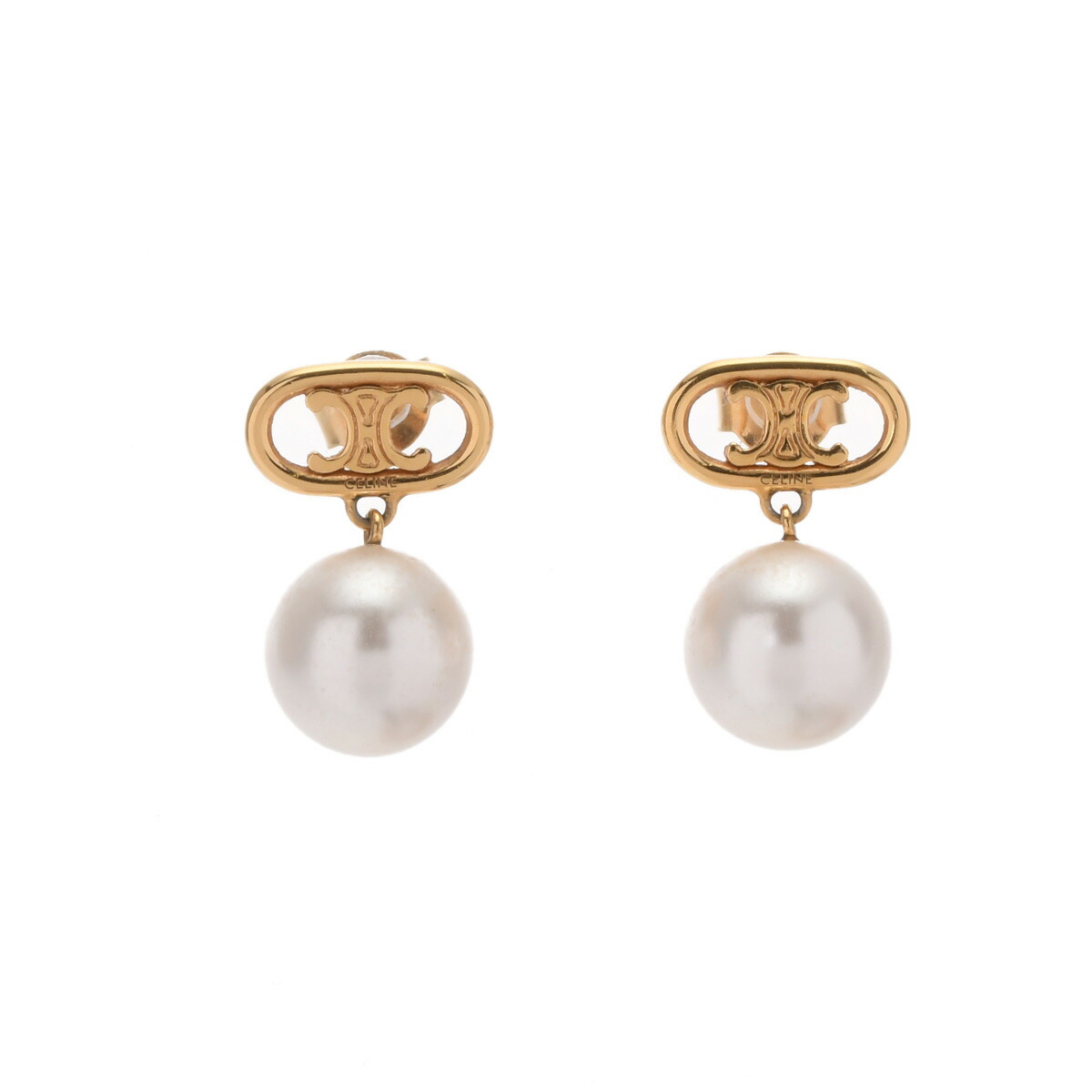 楽天市場】CELINE セリーヌ ピアス PERLS EARRINGS 46W796BPE
