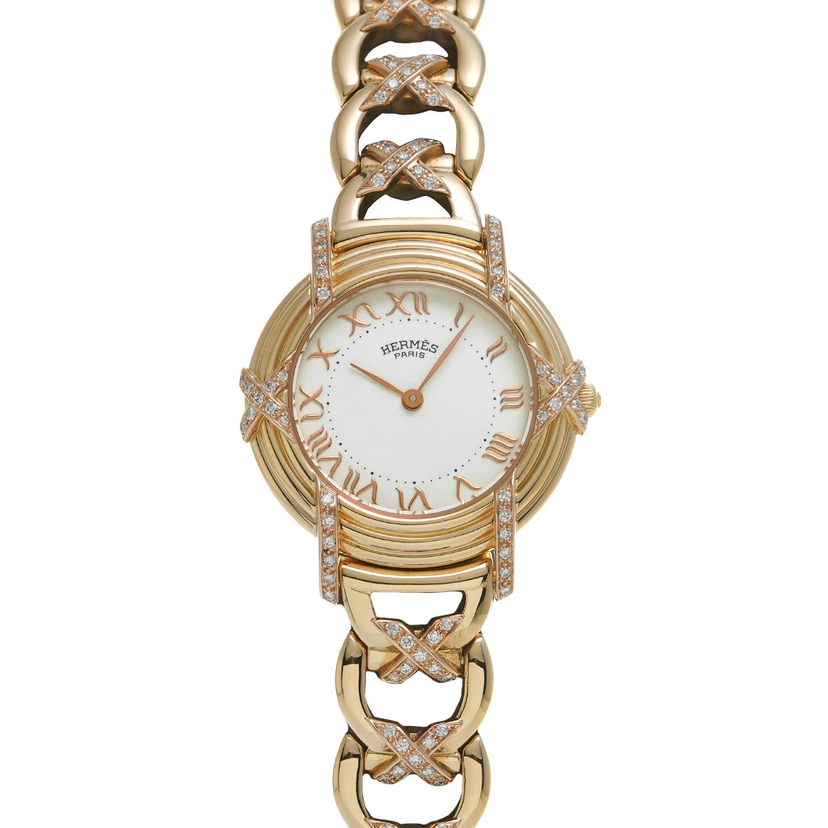 楽天市場】エルメス HERMES ルバン 腕時計 ダイヤ RU3.272 K18イエロー