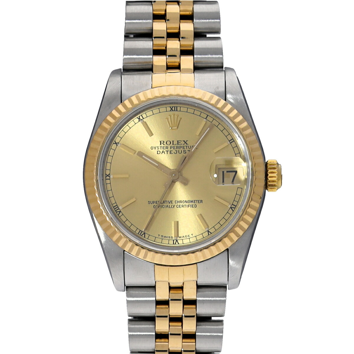 楽天市場】ROLEX ロレックス デイトジャスト トリドール シャンパン