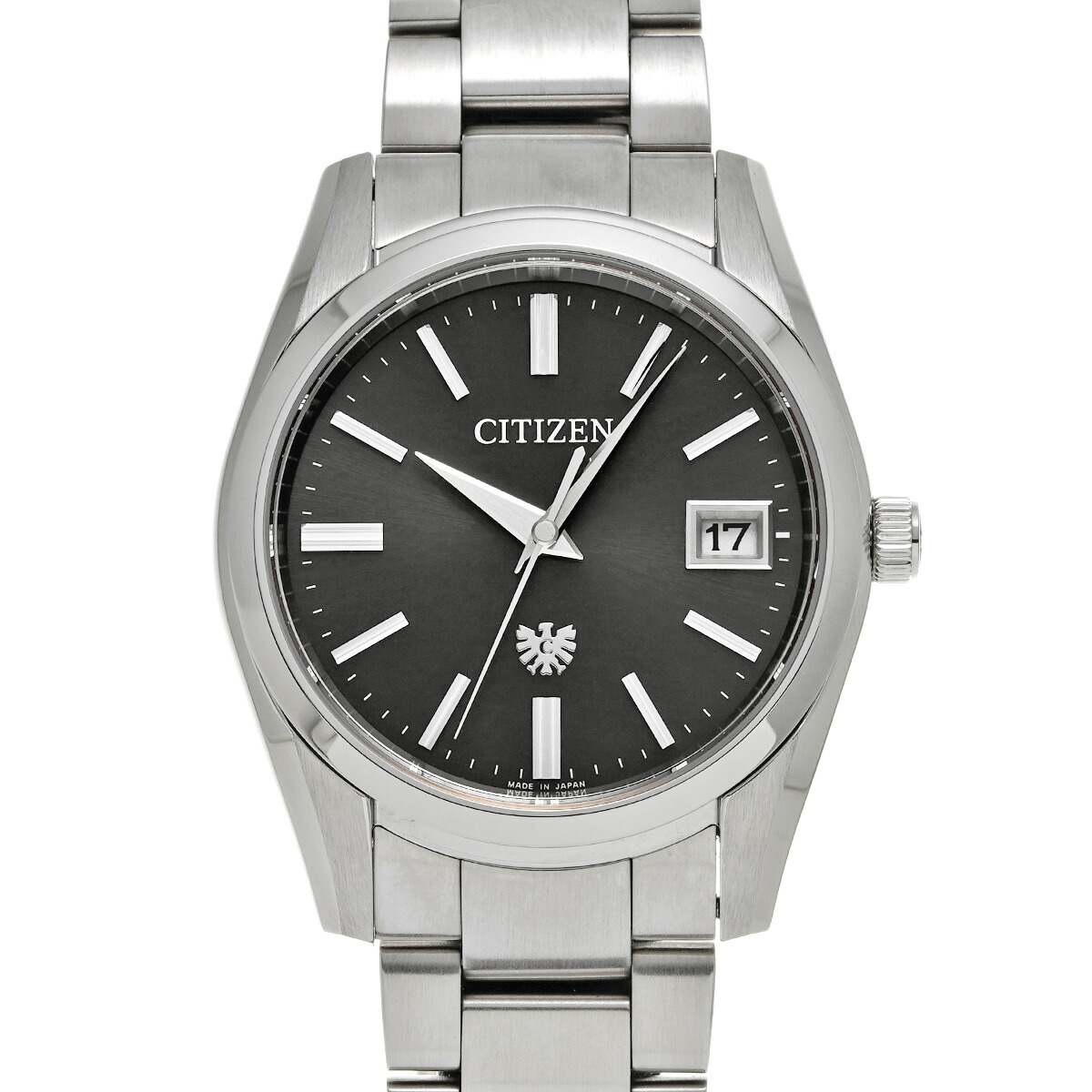 美品　CITIZEN　シチズン　エクシード　ブラック　シルバー　ソーラー　メンズ EXCEED(CITIZEN) シチズン エクシード メンズ腕時計 BY1020-61E
