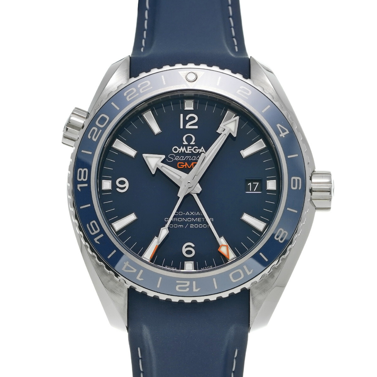 オメガ OMEGA シーマスター プラネットオーシャン 600 コーアクシャル GMT 232.92.44.22.03.001 ブルー メンズ 腕時計 オメガ 時計 高級腕時計 ブランド 【ローン48回払い無金利】【中古】