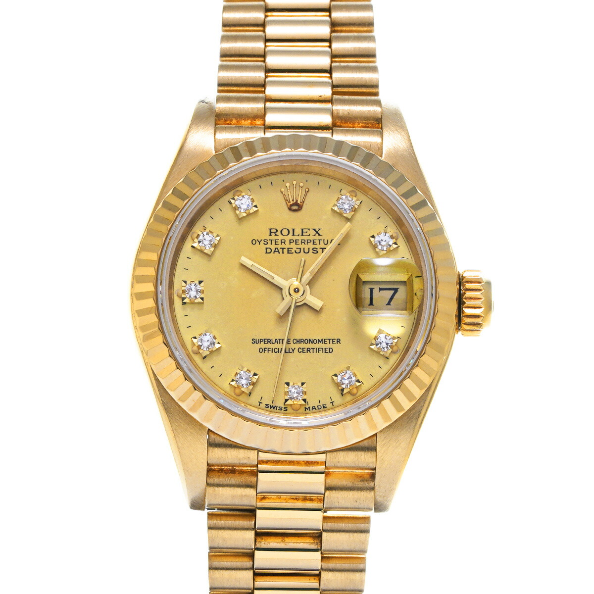 〇希少 純正ROLEX 179178 YG 駒 デイトジャスト ジュビリー 179178G シャンパン ROLEX（ロレックス）デイトジャスト 10P