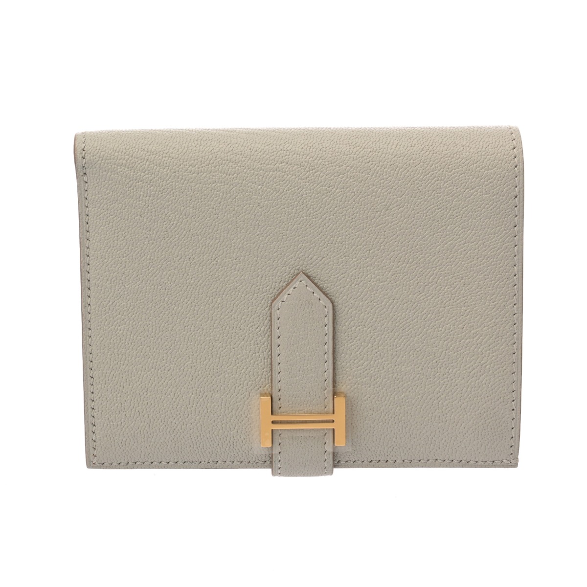 エルメス HERMES ベアン コンパクト パールグレー シェーブル レディース 二つ折り財布 エルメス 財布 ブランド 【ローン48回払い無金利】【未使用】｜ウォッチニアン ブランド品専門店 203,900円