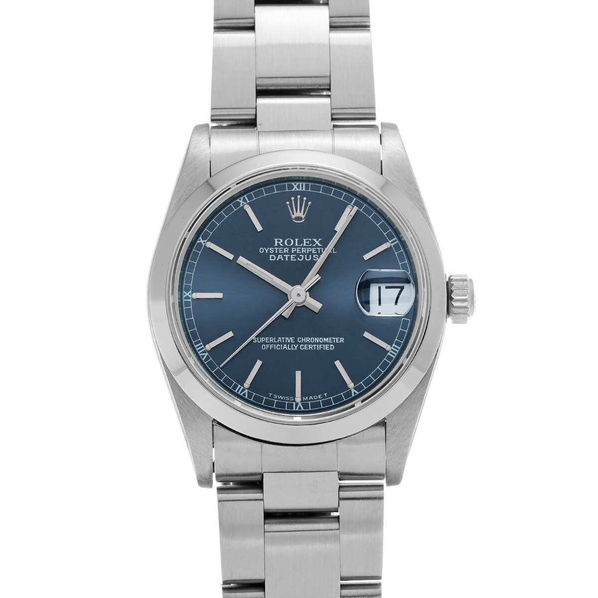 ロレックス ROLEX デイトジャスト 68240 U番(1997年頃製造) ブルー ユニセックス 腕時計 ロレックス 時計 高級腕時計 ブランド 【ローン48回払い無金利】【中古】