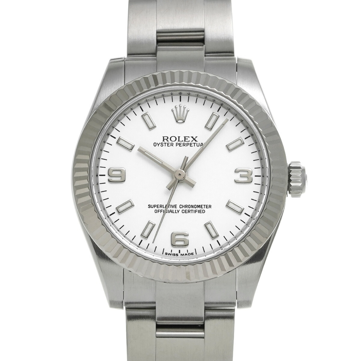 ロレックス ROLEX オイスターパーペチュアル 31 177234G M番(2008年頃製造) ホワイト ユニセックス 腕時計 ロレックス 時計 高級腕時計 ブランド 【ローン48回払い無金利】【中古】