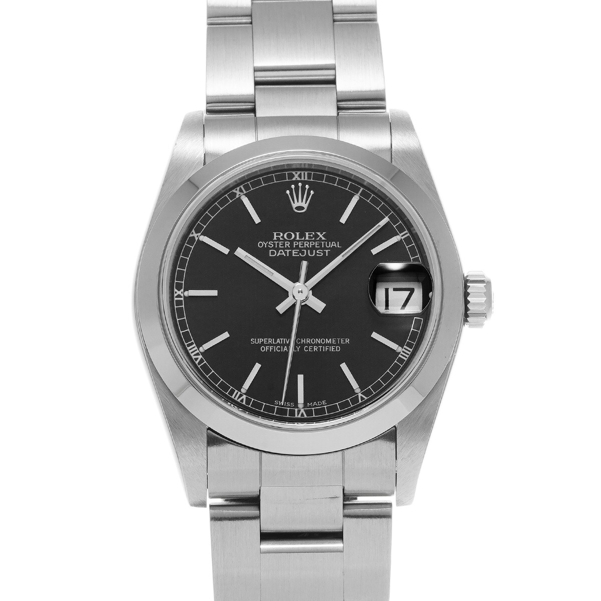 ロレックス ROLEX デイトジャスト 78240 F番(2004年頃製造) ブラック ユニセックス 腕時計 ロレックス 時計 高級腕時計 ブランド 【ローン48回払い無金利】【中古】|ウォッチニアン ブランド品専門店