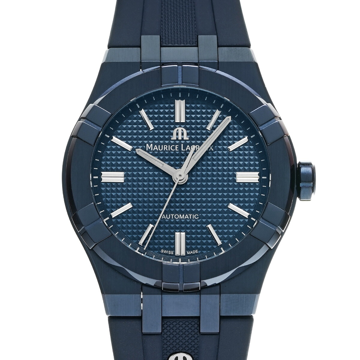 モーリス ラクロア Maurice Lacroix アイコン オートマティック 39mm AI6007-PVC00-430-4 ブルー メンズ 腕時計 モーリス ラクロア 時計 高級腕時計 ブランド 【ローン48回払い無金利】【中古】