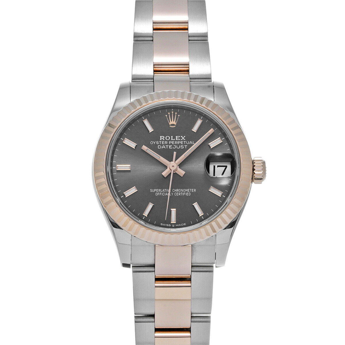 ロレックス ROLEX デイトジャスト 31 278271 ランダムシリアル スレートグレー ユニセックス 腕時計 ロレックス 時計 高級腕時計 ブランド 【ローン48回払い無金利】【中古】