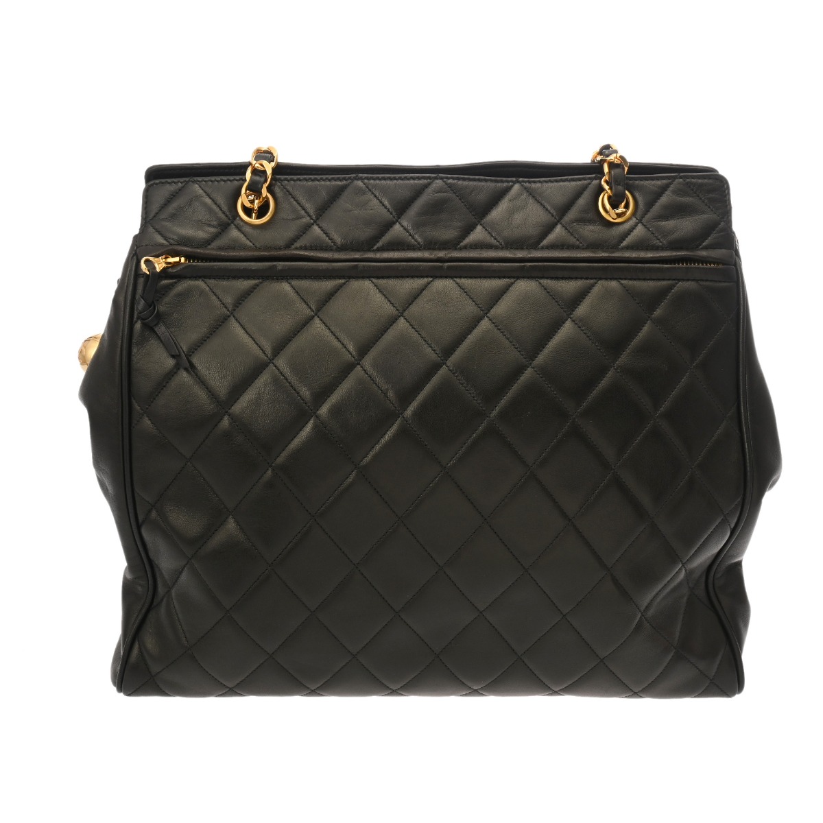 楽天市場】【CHANEL】シャネル チェーントート35 マトラッセ ブラック