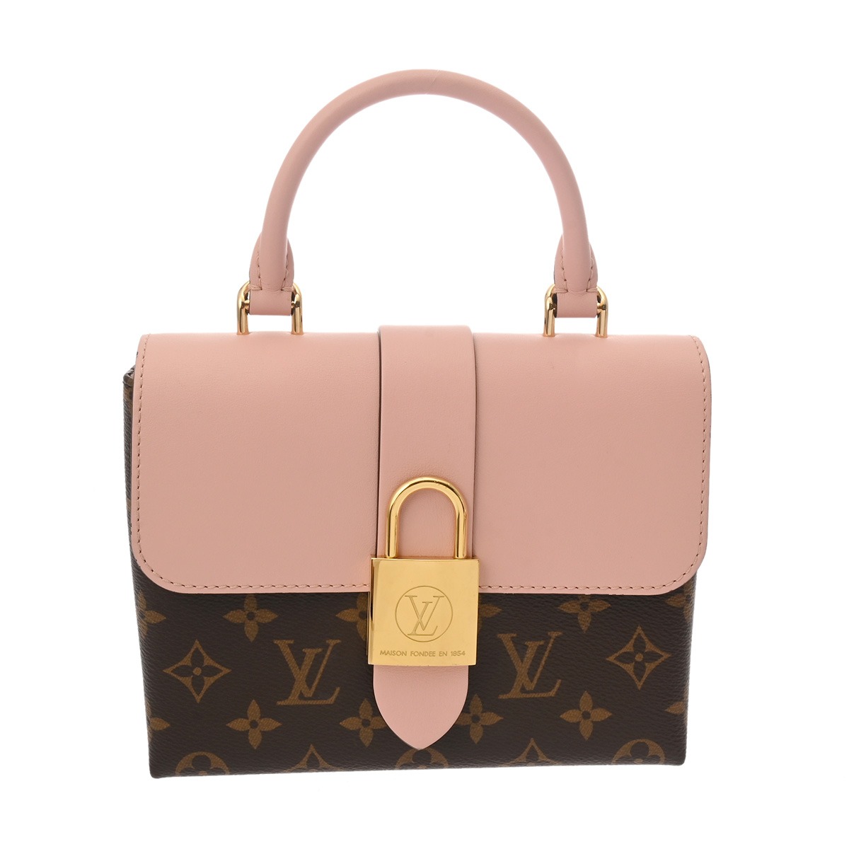 ルイ ヴィトン LOUIS VUITTON モノグラム ロッキー BB サクラ色プードル M44080 モノグラム帆布 レディース ショルダーバッグ ヴィトンバッグ うしろ側 ブランド名 【貸し付け金48回払い無利率】【中古】