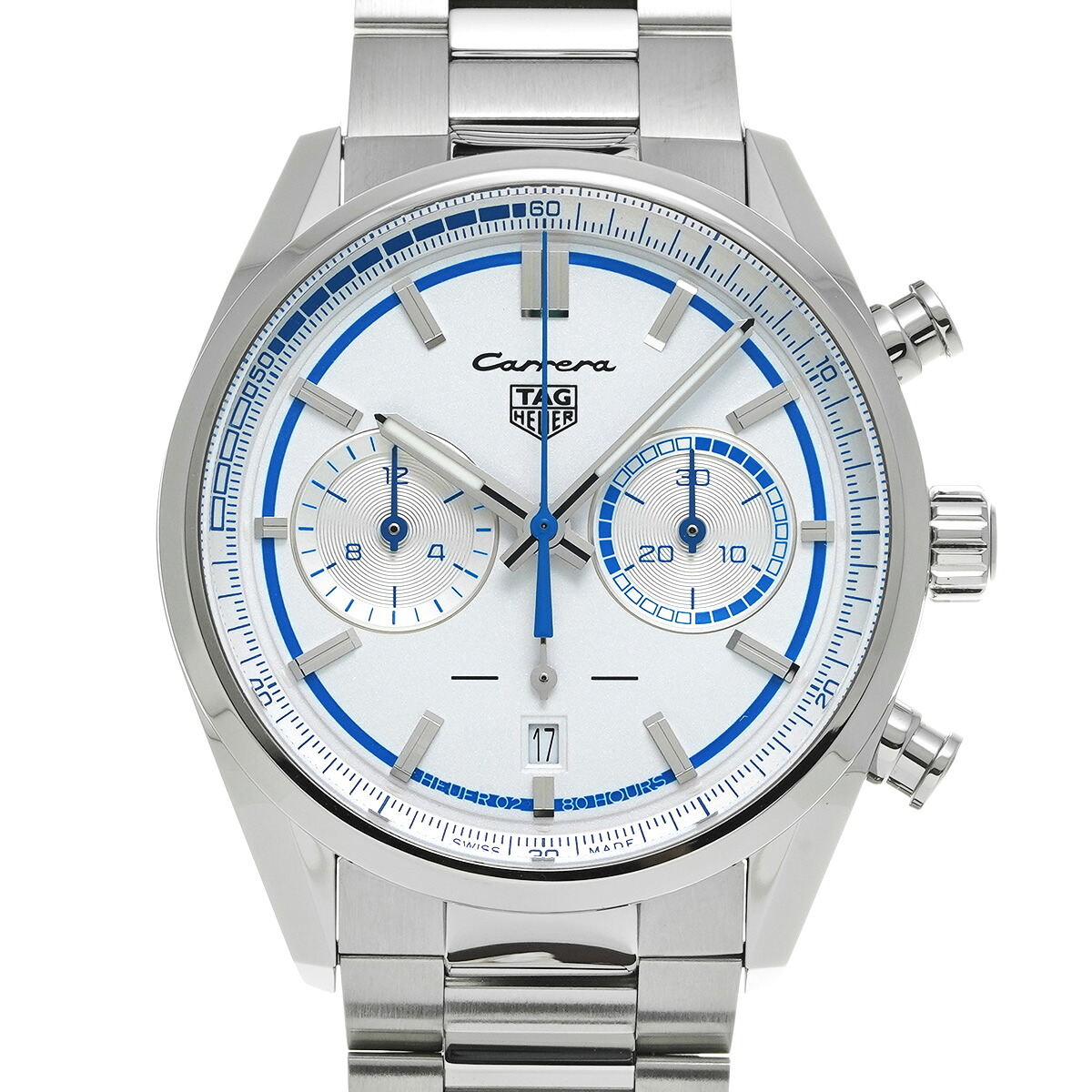 タグ ホイヤー TAG HEUER カレラ キャリバー ホイヤー02 クロノグラフ ポルシェ RS 2.7 CBN2016.EB0275 ホワイト/シルバー メンズ 腕時計 タグ ホイヤー 時計 高級腕時計 ブランド 【ローン48回払い無金利】【中古】