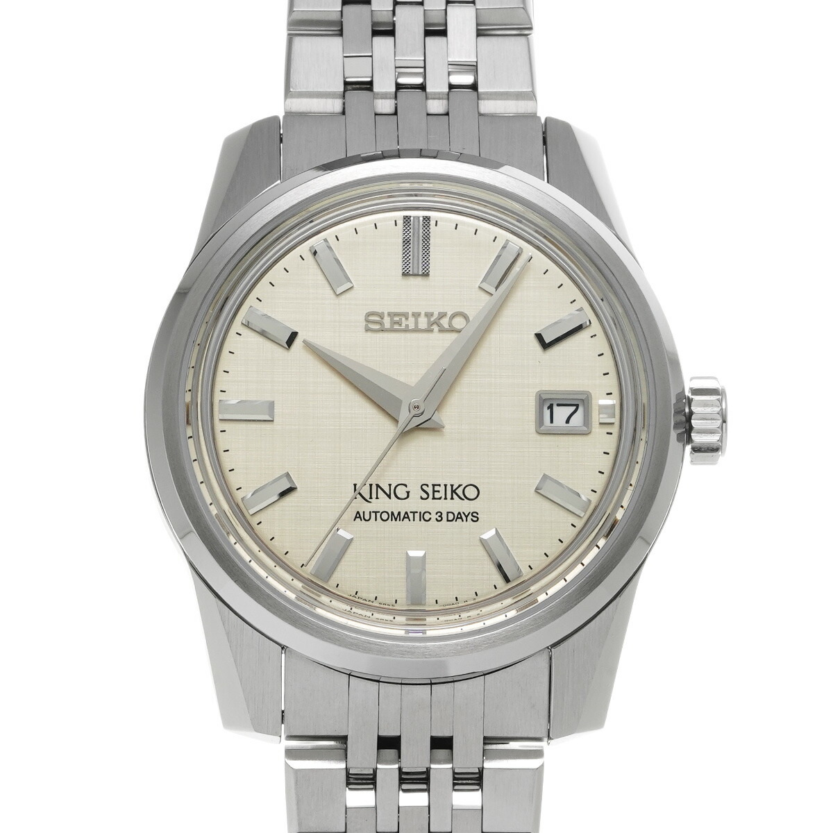 KING SEIKO　キングセイコー SDKS001　シルバー キングセイコー SDKS001】シルバートーンで統一された使いやすい