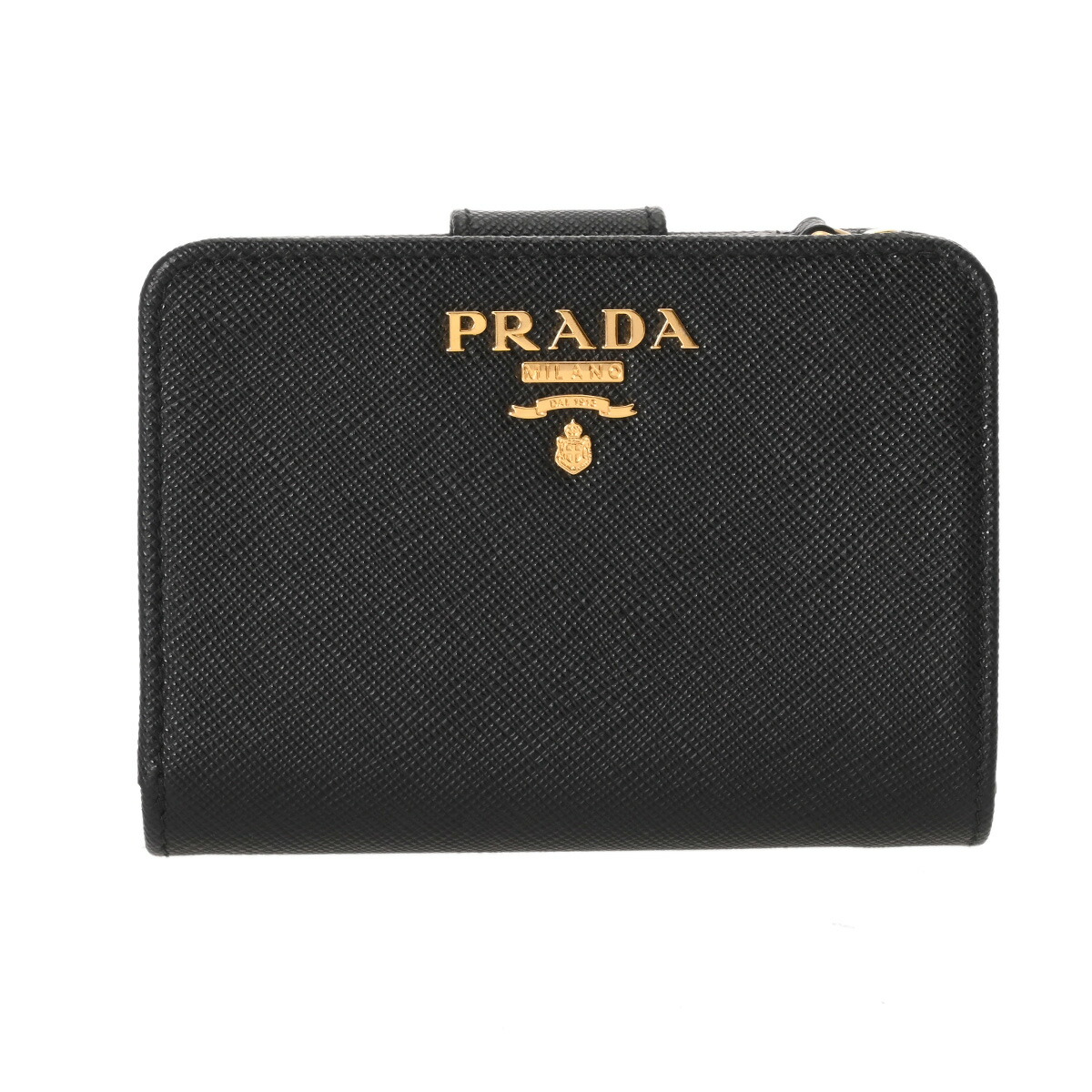 楽天市場】プラダ PRADA 財布 三角ロゴ ブラックxシルバー レザーx