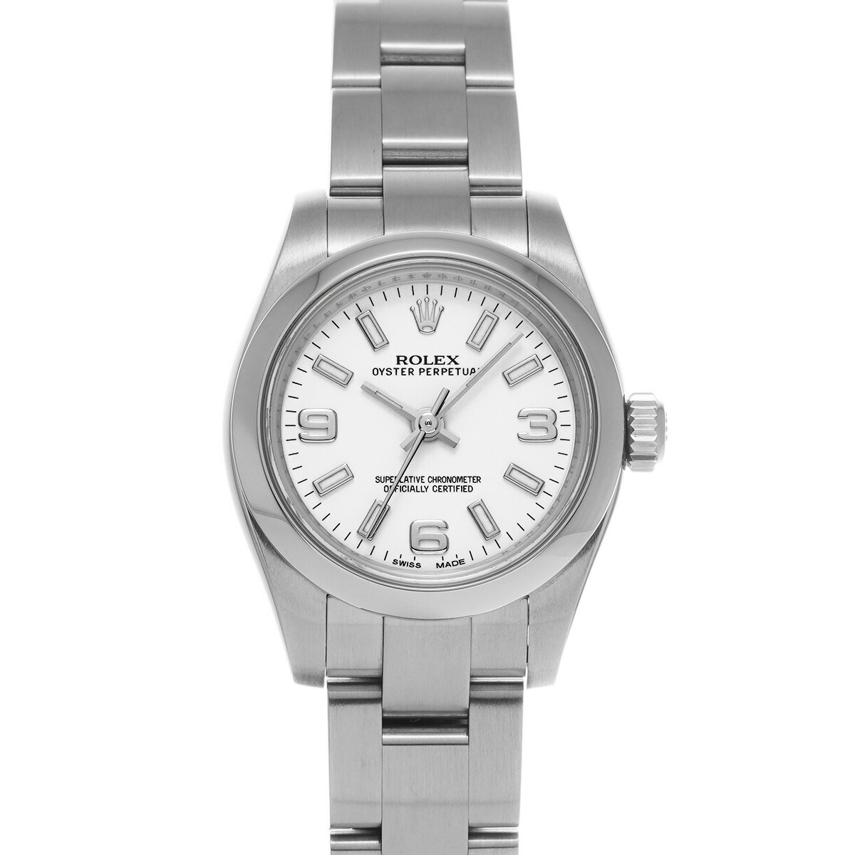 ロレックス ROLEX オイスターパーペチュアル 26 176200 ランダムシリアル ホワイト レディース 腕時計 ロレックス 時計 高級腕時計 ブランド 【ローン48回払い無金利】【中古】