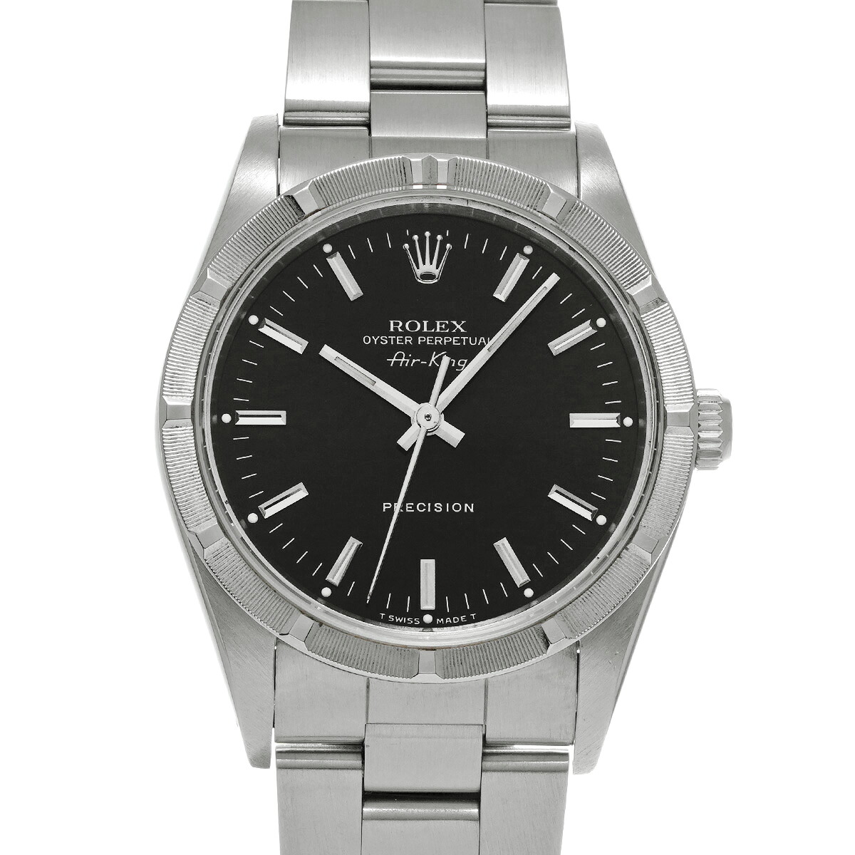 ロレックス ROLEX エアキング 14010 N番(1992年頃製造) ブラック メンズ 腕時計 ロレックス 時計 高級腕時計 ブランド 【ローン48回払い無金利】【中古】