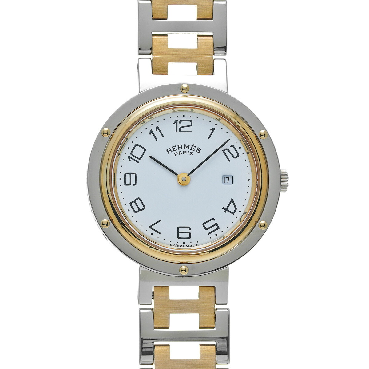 楽天市場】【ウォッチ】HERMES エルメス クリッパー 36mm デイト