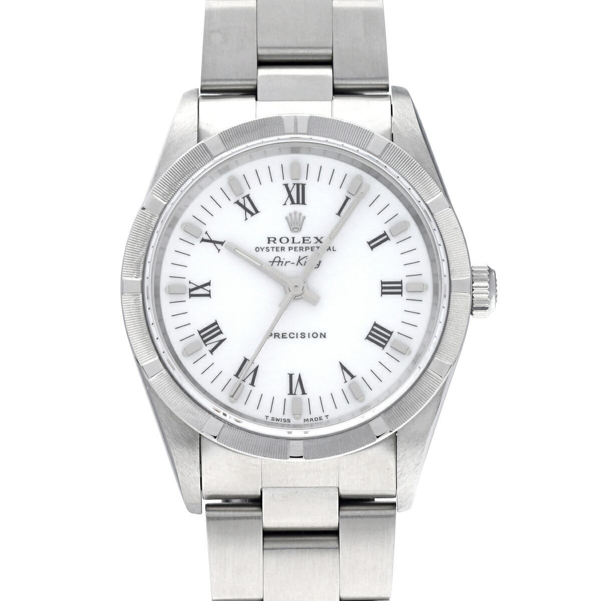 ロレックス ROLEX エアキング 14010 T番(1997年頃製造) ホワイト メンズ 腕時計 ロレックス 時計 高級腕時計 ブランド 【ローン48回払い無金利】【中古】