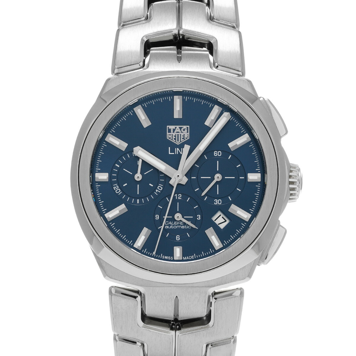 下げ札 ホイヤー TAG HEUER 繋がり キャリバー17 クロノグラフ CBC2112.BA0603 青味 メンズ ウオッチ 下げ札 ホイヤー 時辰儀 御膳上等ウオッチ ブランド名 【貸し付け金48回払い無利子】【中古】