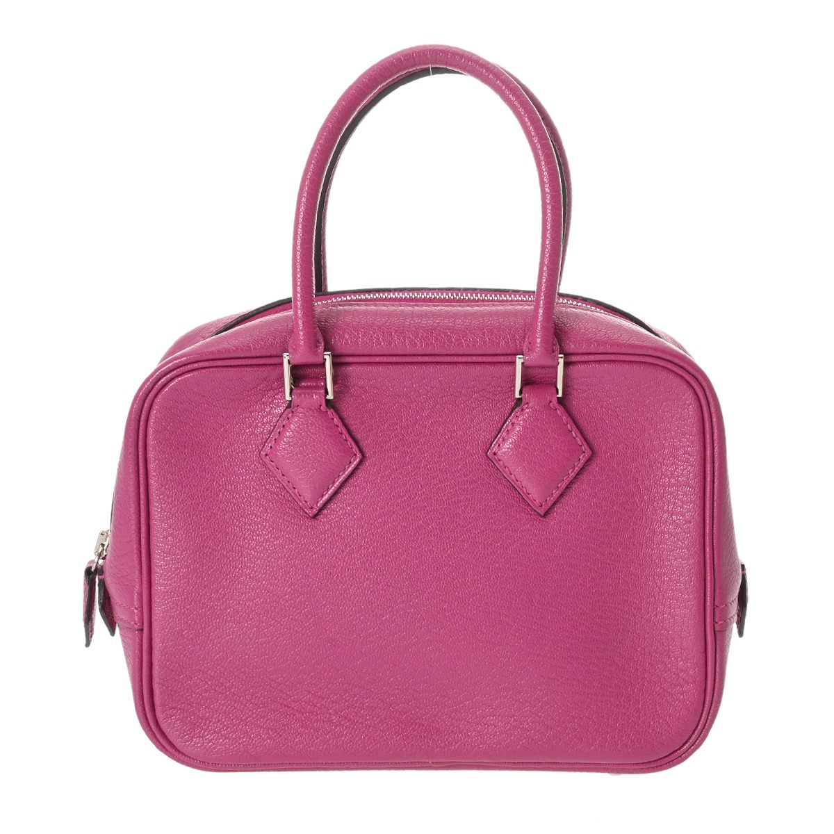 エルメス HERMES プリュム 2 MINI 18 ローズパープル シェーブル レディース ハンドバック エルメス 御徒面子 うしろ側 ブランド名 【貸し付け金48回払い無利子】【中古】