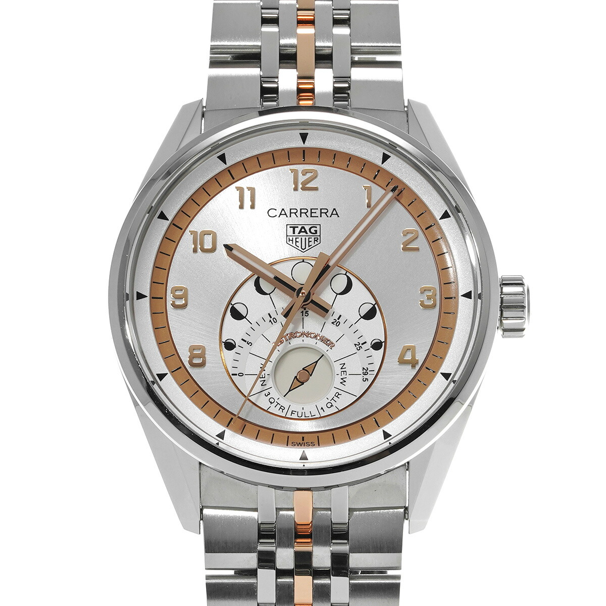 タグ ホイヤー TAG HEUER カレラ アストロノマー 39nn 世界限定500本 WBX2111.BD0002 シルバー メンズ 腕時計 タグ ホイヤー 時計 高級腕時計 ブランド 【ローン48回払い無金利】【中古】 1,038,000円