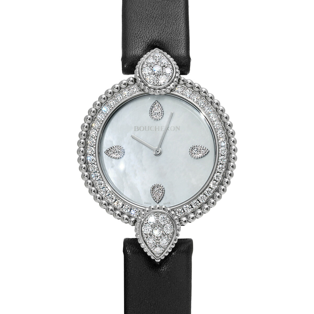 ブシュロン　リフレスモール　ダイヤモンドベゼル BOUCHERON - ブシュロン リフレ スモール ダイヤベゼル 腕時計の通販