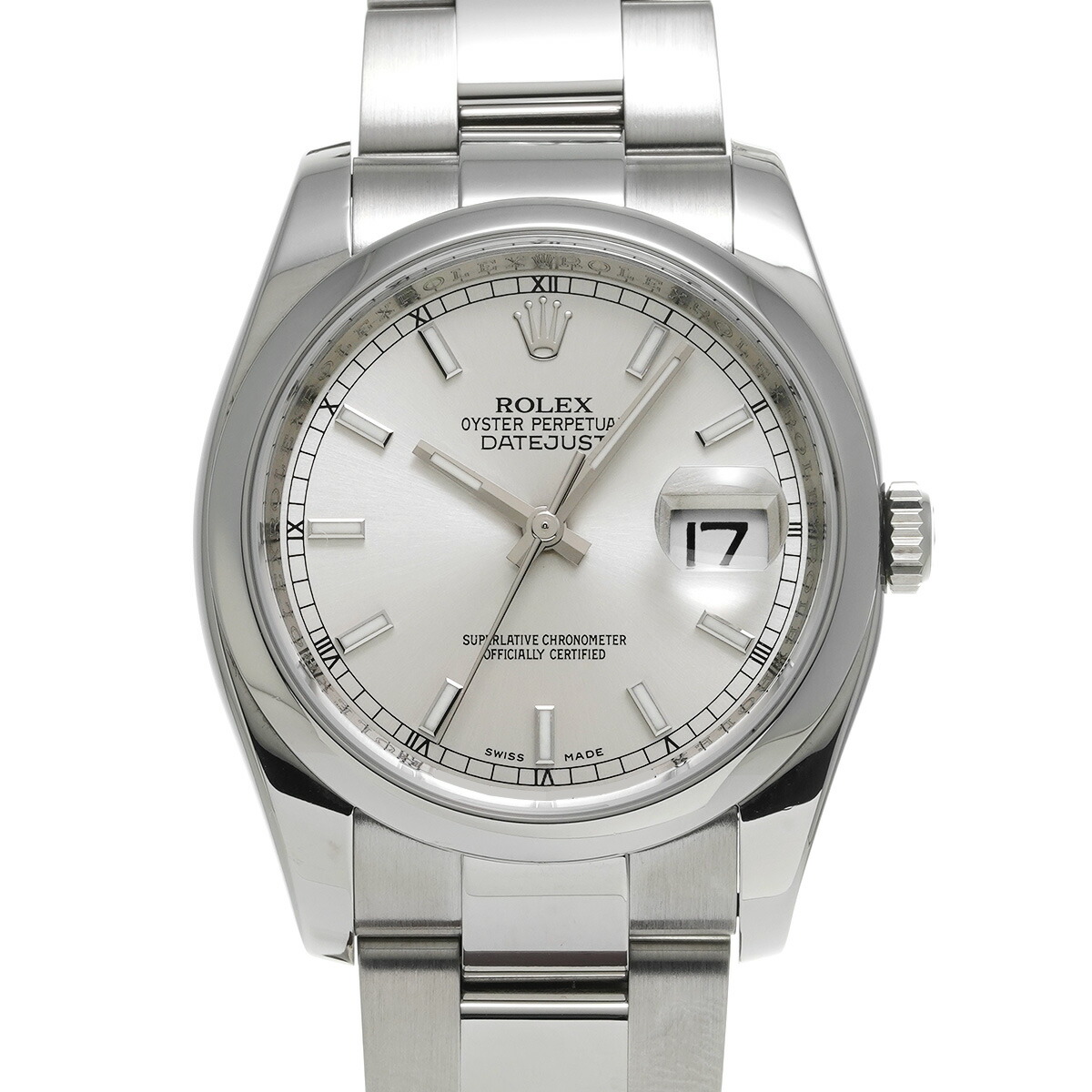 びゃこ 中古)ROLEX ロレックス デイトジャスト 116200 ホワイト ローマ（商品