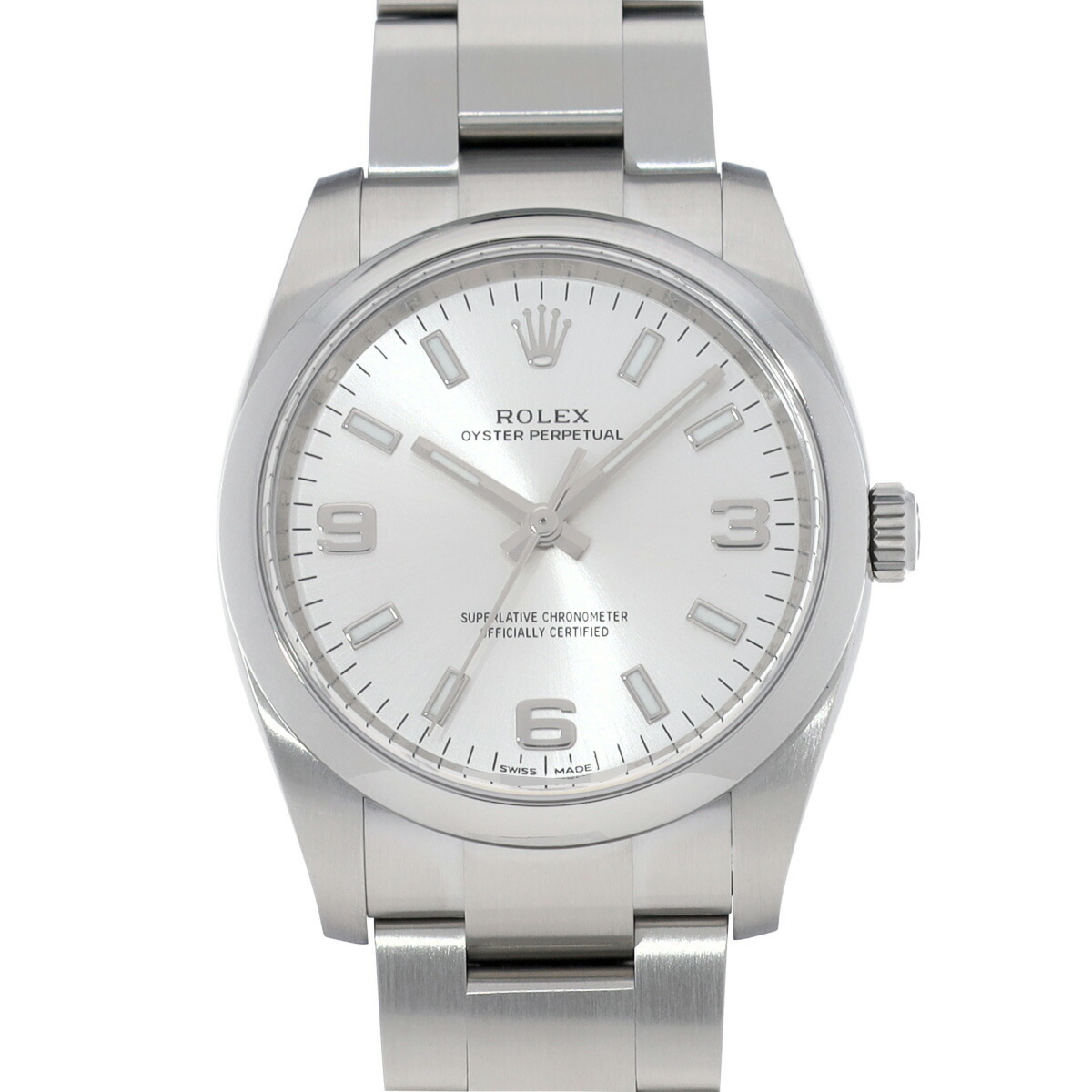 ロレックス ROLEX エアキング 114200 ランダムシリアル シルバー メンズ 腕時計 ロレックス 時計 高級腕時計 ブランド 【ローン48回払い無金利】【中古】 1,018,000円