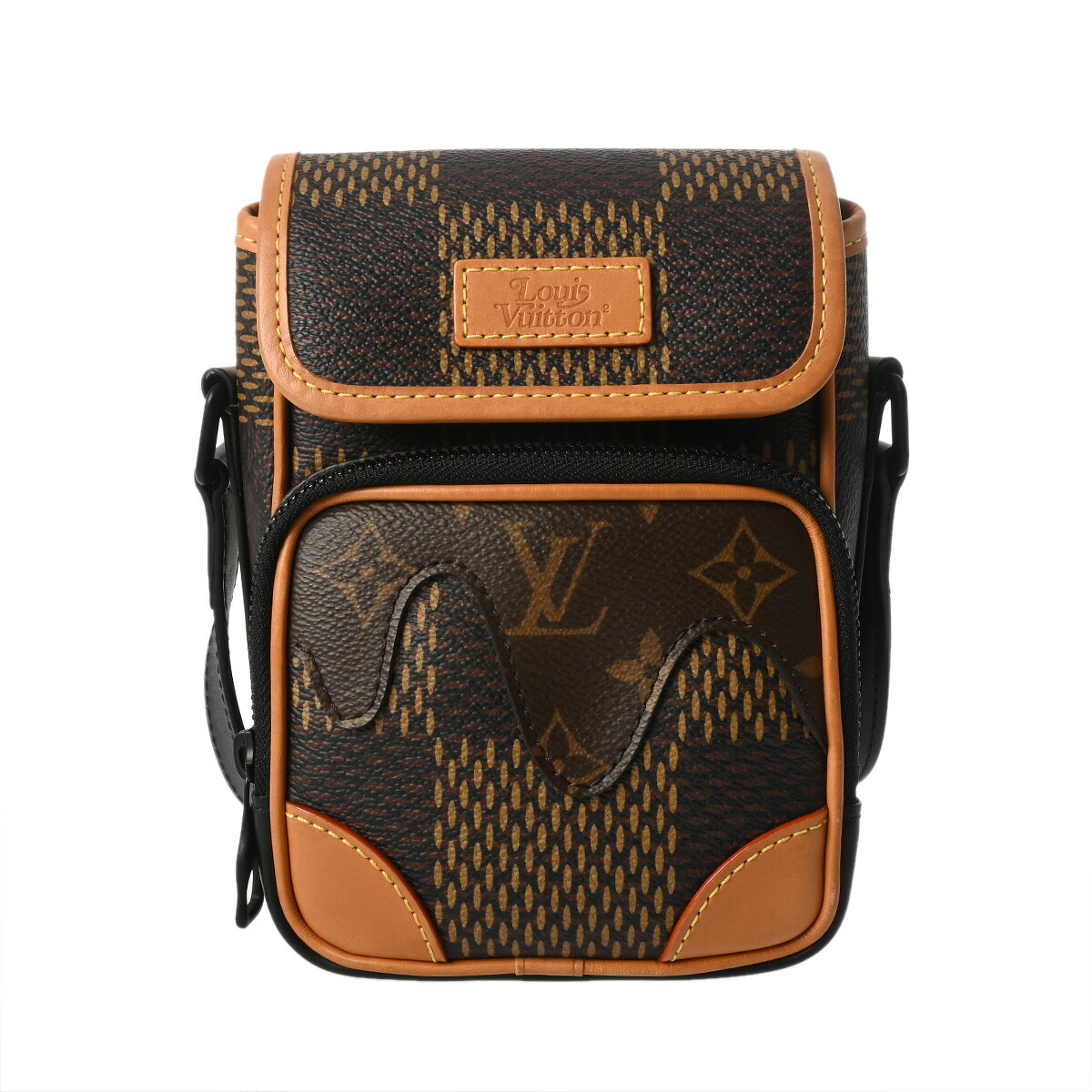 【～4/17 最大5万円クーポン】ルイ ヴィトン LOUIS VUITTON アマゾンメッセンジャー N40357 ダミエ・ジャイアント・キャンバス/モノグラムキャンバス レディース ショルダーバッグ ヴィトンバッグ バック ブランド 【ローン48回払い無金利】【中古】