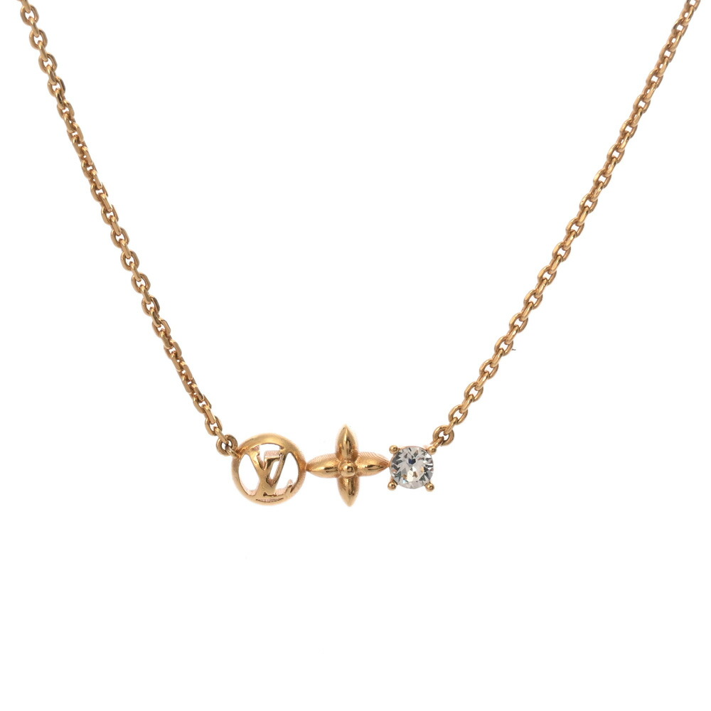 ルイ ヴィトン LOUIS VUITTON ネックレス プティ ルイ ゴールド M00368 メタル/ストラス レディース ネックレス ルイ ヴィトン 【ローン48回払い無金利】【中古】
