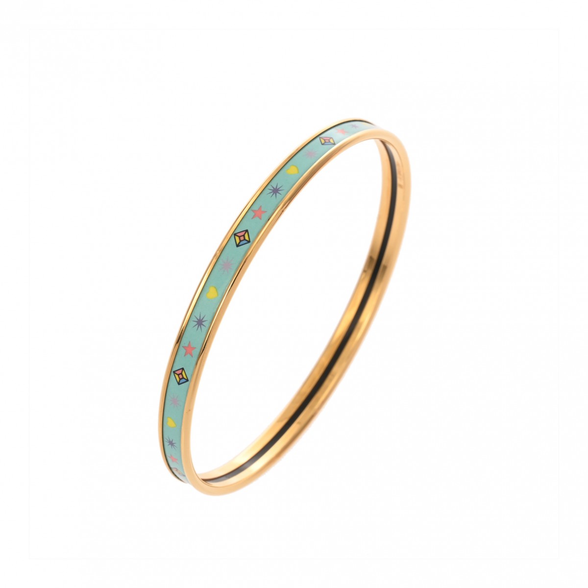 楽天市場】HERMES(エルメス) ユニ エナメルブレスレット メタル(GP