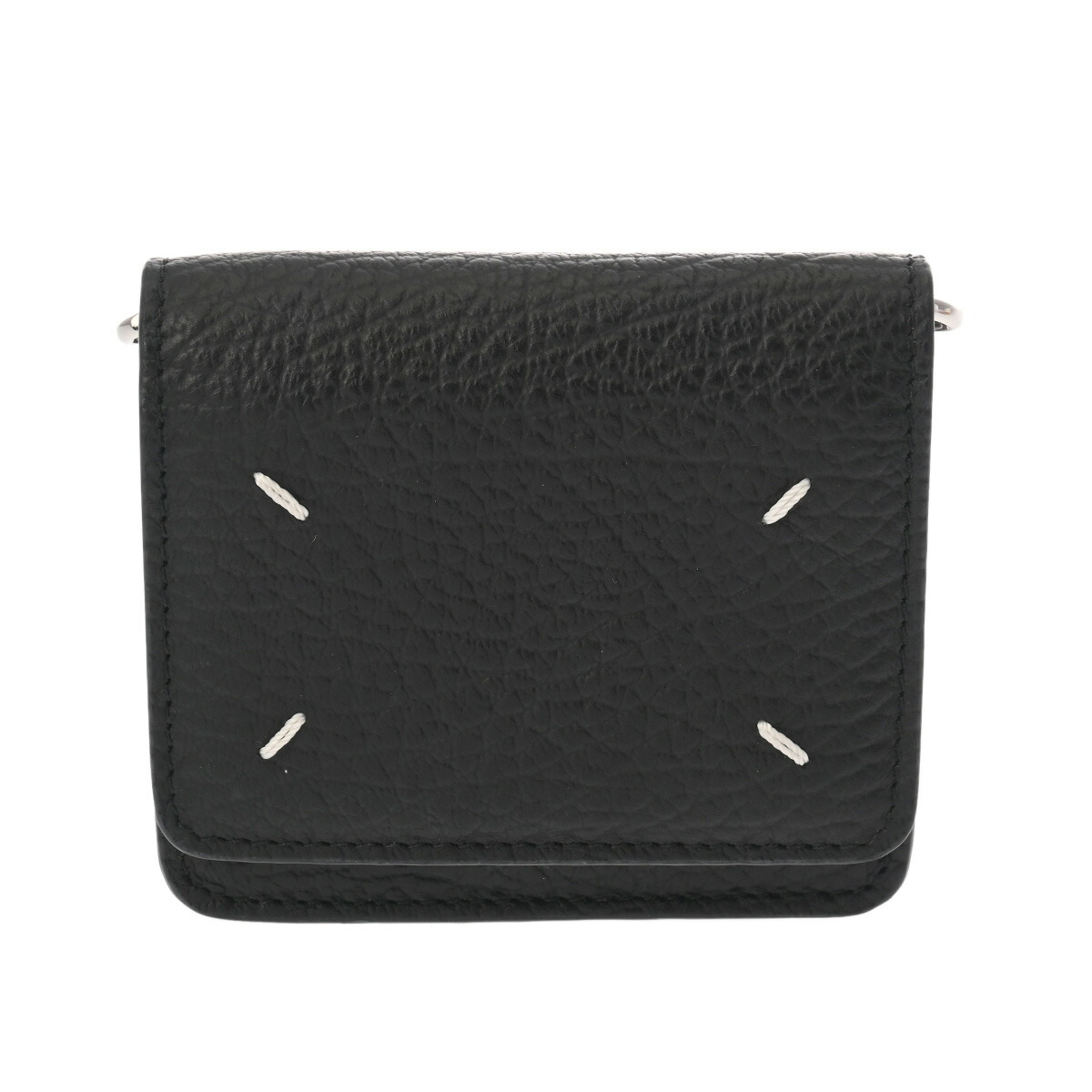 メゾン マルジェラ Maison Margiela ブラック SA3UI0009P4455T8013 グレイニーレザー レディース ウォレットチェーン メゾン マルジェラ 【ローン48回払い無金利】【中古】｜ウォッチニアン ブランド品専門店