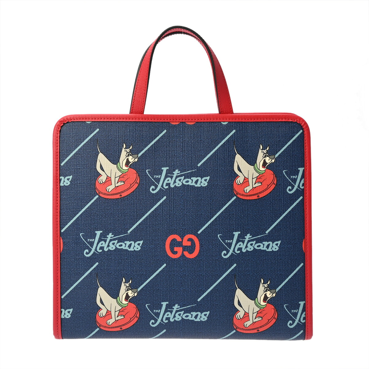 【～4/10 最大5万円クーポン】グッチ GUCCI チルドレンズ　The Jetsons ネイビー/レッド/イエロー 605614 レザー/GGスプリームキャンバス レディース ハンドバッグ グッチ ハンドバッグ バック ブランド 【ローン48回払い無金利】【中古】